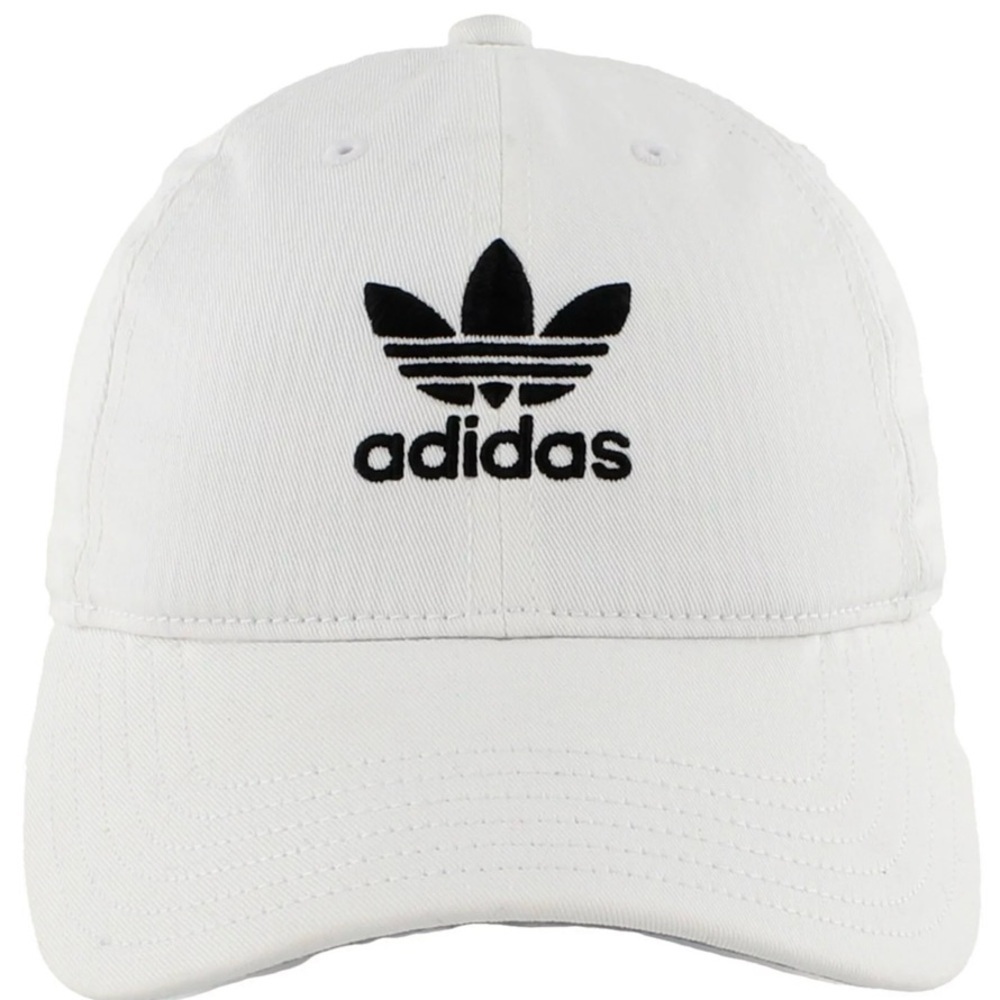 Adidas Originals White Cotton Baseball Cap Youth